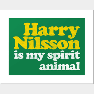 Harry Nilsson Is My Spirit Animal / Retro Faded Style Posters and Art